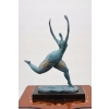 Łgarska Kobieta - Figura Rzeźba z Brązu - Brąz Patyna - Dekoracja