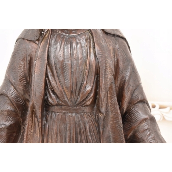 Ogromna Matka Boska Maryja Figura Rzeźba z Brązu 81cm