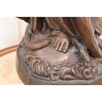 Ogromna Matka Boska Maryja Figura Rzeźba z Brązu 81cm