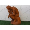 Duża Rzeźba wg Auguste Rodin - Męski Akt Myśliciel Filozof Figura z Żeliwa