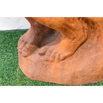 Duża Rzeźba wg Auguste Rodin - Męski Akt Myśliciel Filozof Figura z Żeliwa