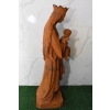 Żeliwna figura - Maryja Matka Boska Maria z Dzieciątkiem Jezus