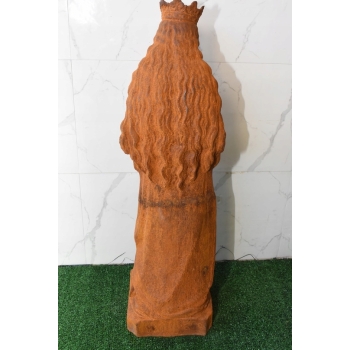 Żeliwna figura - Maryja Matka Boska Maria z Dzieciątkiem Jezus