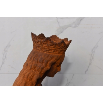 Żeliwna figura - Maryja Matka Boska Maria z Dzieciątkiem Jezus