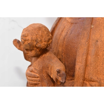 Żeliwna figura - Maryja Matka Boska Maria z Dzieciątkiem Jezus