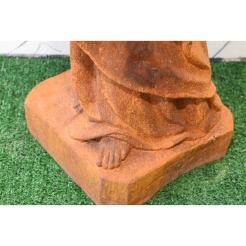 Żeliwna figura - Maryja Matka Boska Maria z Dzieciątkiem Jezus