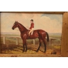 Dżokej na Koniu - Koń Scena Rodzajowa - Obraz Olejny - Piękna Rama