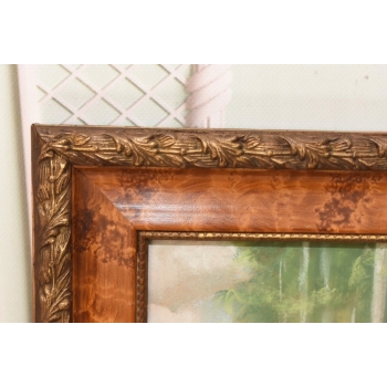 Wojciech Kossak - Żołnierz Na Koniu z Fajką - Obraz Pastel za Szkłem