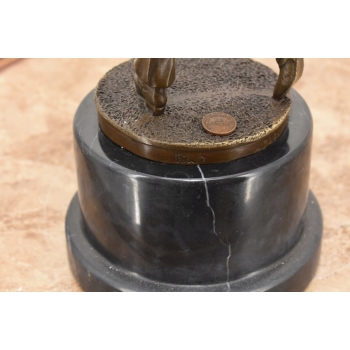 Golfista z Kijem - Golf - Figura z Brązu Rzeźba Posąg - Prezent