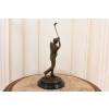 Golfista Uderzający Piłeczkę - Golf - Figura z Brązu Rzeźba Posąg - Prezent