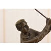Golfista Uderzający Piłeczkę - Golf - Figura z Brązu Rzeźba Posąg - Prezent