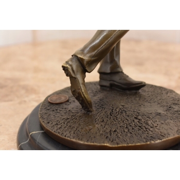 Golfista Uderzający Piłeczkę - Golf - Figura z Brązu Rzeźba Posąg - Prezent