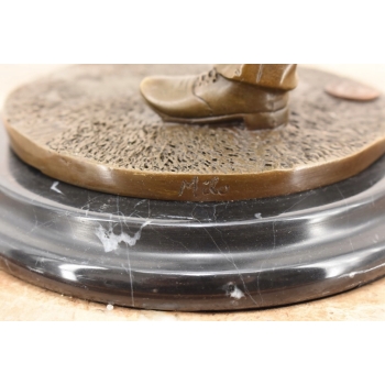 Golfista Uderzający Piłeczkę - Golf - Figura z Brązu Rzeźba Posąg - Prezent