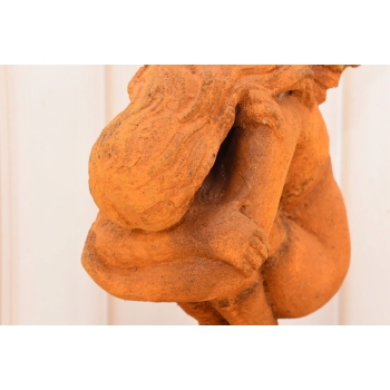 Żeliwna Figura - Skrzydlaty Anioł - Anielica - Rustykalna Figurka