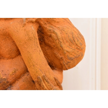 Żeliwna Figura - Skrzydlaty Anioł - Anielica - Rustykalna Figurka