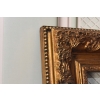 Pałacowe Złote Lustro AŻUROWE z Francji - Piękna Rama - 85 x 75 cm
