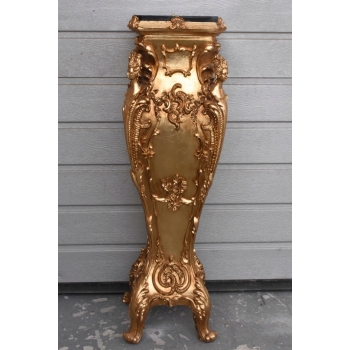Piękna Pałacowa Kolumna - Postument Kwietnik - Złote Zdobienia 86cm