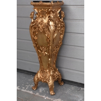 Piękna Pałacowa Kolumna - Postument Kwietnik - Złote Zdobienia 86cm