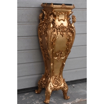 Piękna Pałacowa Kolumna - Postument Kwietnik - Złote Zdobienia 86cm