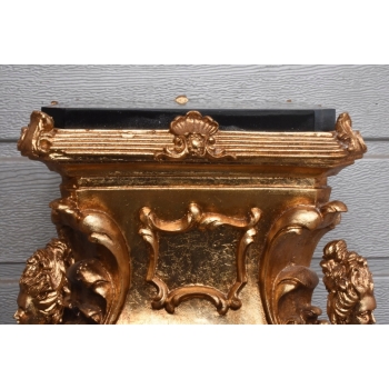 Piękna Pałacowa Kolumna - Postument Kwietnik - Złote Zdobienia 86cm