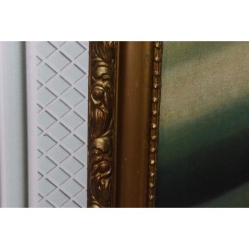 T De Łempicka - Dama Kobieta w Bugatti - Stary Obraz Olejny