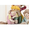 Rodzina Przy Beczce Wina - Figura z Porcelany Porcelana Postaciowa Prezent