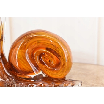 Szkło Murano GLASS - Kolorowy Ślimak - Dekoracja Ozdoba