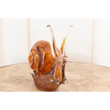 Szkło Murano GLASS - Kolorowy Ślimak - Dekoracja Ozdoba