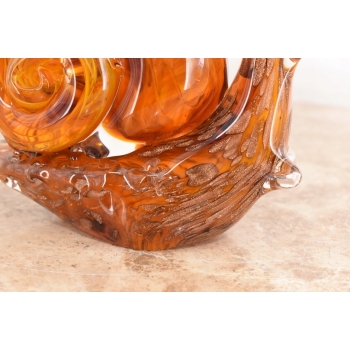 Szkło Murano GLASS - Kolorowy Ślimak - Dekoracja Ozdoba