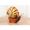 Szkło Murano GLASS - Kolorowy Ślimak - Dekoracja Ozdoba
