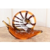 Szkło Murano GLASS - Kolorowy Ślimak - Dekoracja Ozdoba