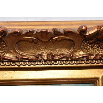 Port w Wenecji - Gondola - Italy Włochy - Pejzaż - Obraz Olejny Złota Rama