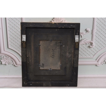 Portret Dziewczynka w Ogrodzie - Dziecko - Obraz Olejny - Złota Rama