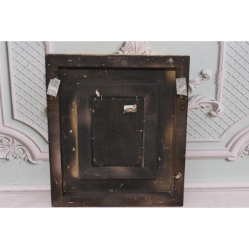 Portret Kobieta z Kwiatami we Włosach - Obraz Olejny - Złota Rama