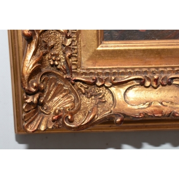 Portret Kobieta z Koszem Owoców - Obraz Olejny - Złota Rama