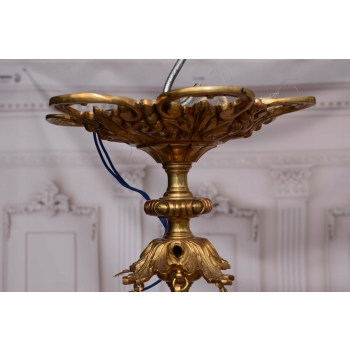 Królewski Gigant Żyrandol z Brązu + Lampa 78 cm