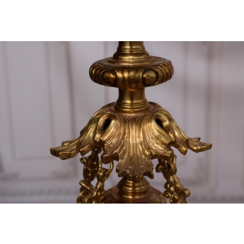 Królewski Gigant Żyrandol z Brązu + Lampa 78 cm
