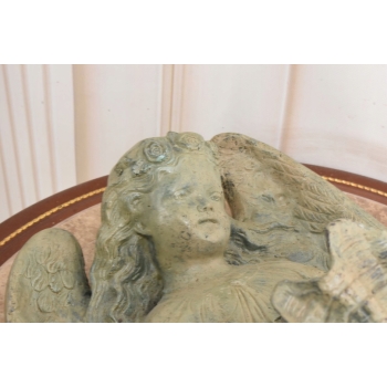 Kropilenica z Brązu Sakralna Figura - Anioł - Figura z Brązu