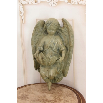 Kropilenica z Brązu Sakralna Figura - Anioł - Figura z Brązu