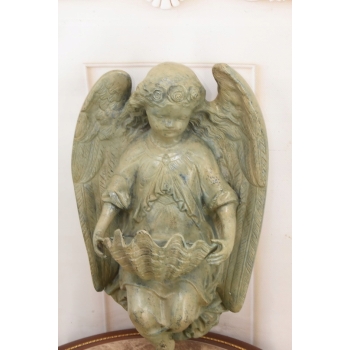 Kropilenica z Brązu Sakralna Figura - Anioł - Figura z Brązu