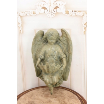 Kropilenica z Brązu Sakralna Figura - Anioł - Figura z Brązu