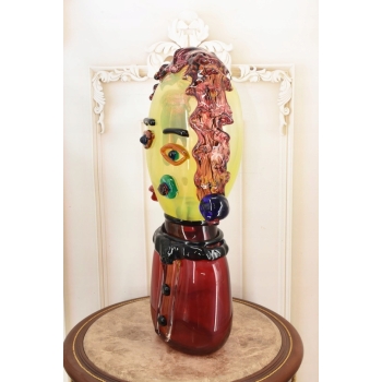 Szkło Murano Style GLASS - Dama Abstrakcja - Twarz Figura ze Szkła 60cm