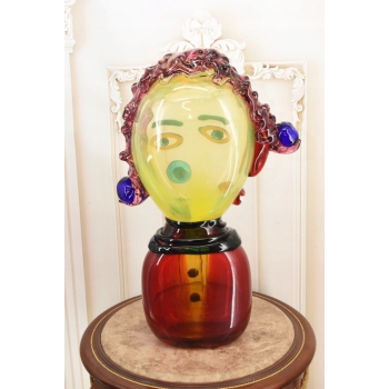 Szkło Murano Style GLASS - Dama Abstrakcja - Twarz Figura ze Szkła 60cm