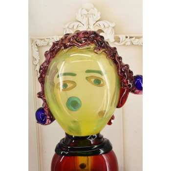 Szkło Murano Style GLASS - Dama Abstrakcja - Twarz Figura ze Szkła 60cm