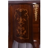 Piękna Drewniana Brzuchata Komoda - Intarsje Ludwik - Szafka Barek