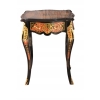 Pałacowy Stolik Stół Boulle - Drewno + Brąz - Pomocnik