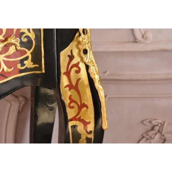 Pałacowy Stolik Stół Boulle - Drewno + Brąz - Pomocnik