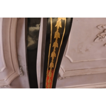 Pałacowy Stolik Stół Boulle - Drewno + Brąz - Pomocnik