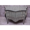 Królewska Biało Czarna Komoda - Vintage Szafa - Zebra - Mosiężne Okucia