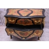 Komoda Szafa Boulle - Liczne Zdobienia Drewno + Brąz - UNIKAT